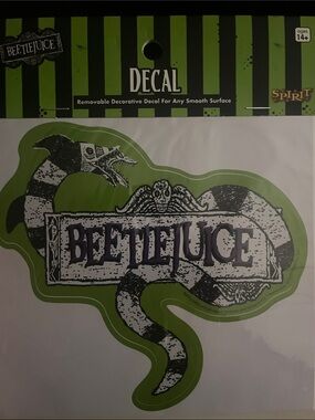 Beetlejuice Green Removable Decorative Decal